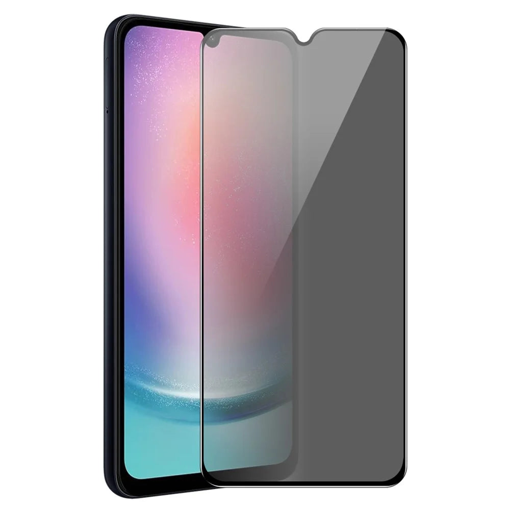 ENKAY HAT PRINCE for Samsung Galaxy A24 4G (162.1 x 77.6 x 8.3mm) Privacy Screen Protector Full Cover Anti-glare Tempered Glass Film - 1
