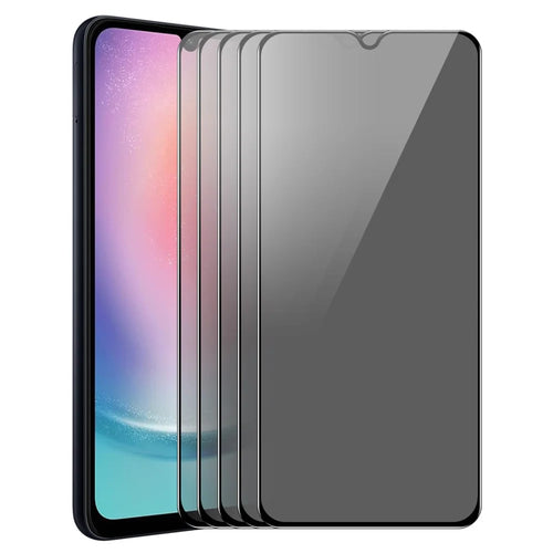ENKAY HAT PRINCE 5Pcs for Samsung Galaxy A24 4G (162.1 x 77.6 x 8.3mm) Screen Protector 28-degree Anti Spy Tempered Glass Film - 1