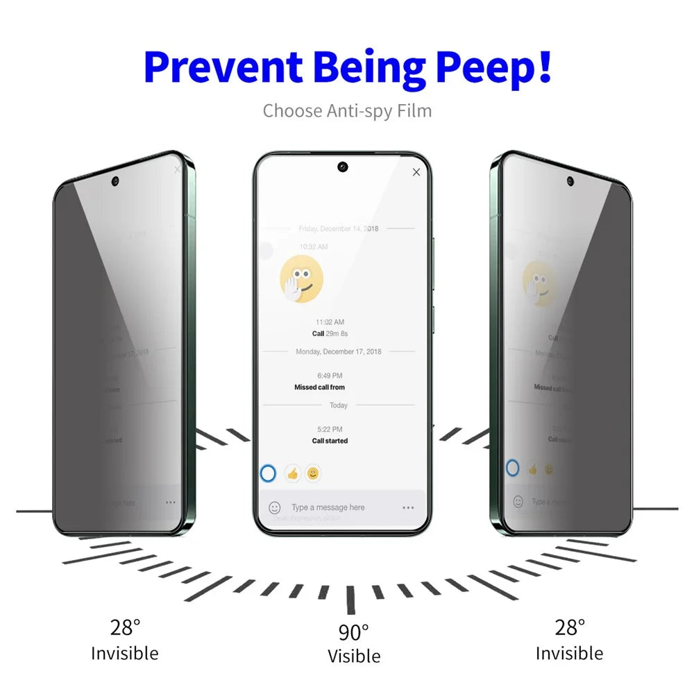 ENKAY HAT PRINCE 5Pcs for Google Pixel 8 Front Privacy Screen Protector Anti-glare Tempered Glass Film - 3