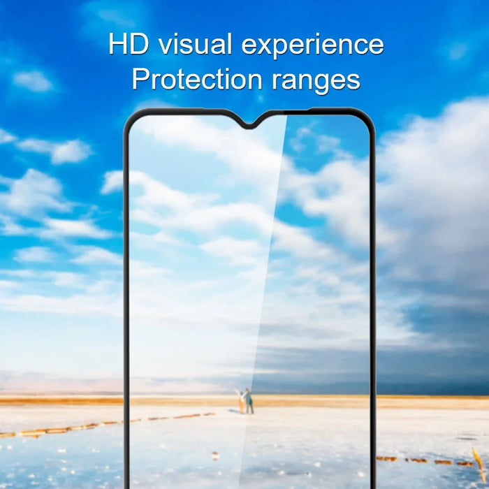 AMORUS For Oppo A38 4G Screen Protector Sensitive Touch Anti-scratch Tempered Glass Film - Black - 3
