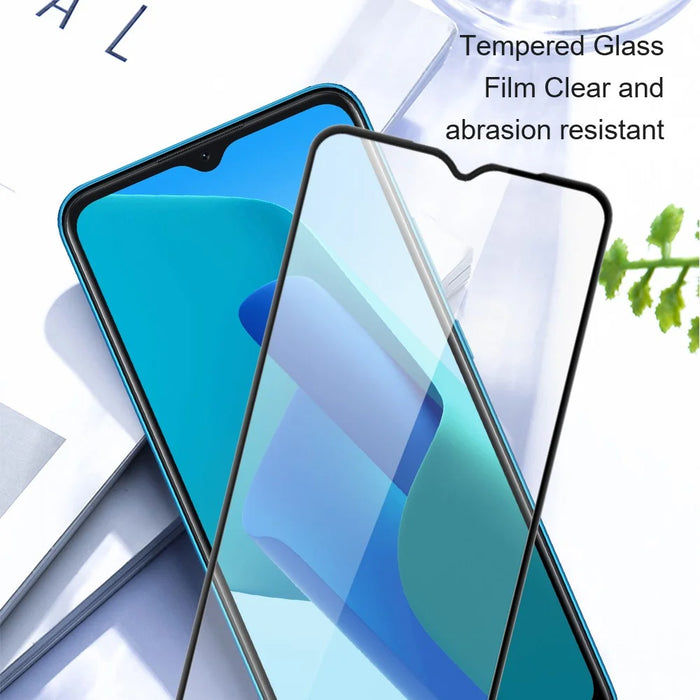 AMORUS For Oppo A38 4G Screen Protector Sensitive Touch Anti-scratch Tempered Glass Film - Black - 4