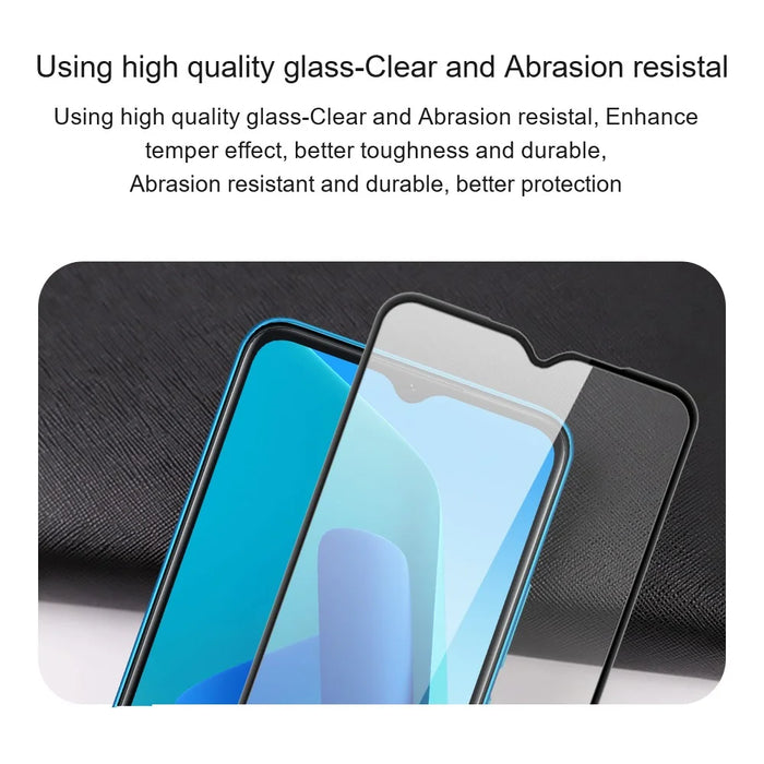 AMORUS For Oppo A38 4G Screen Protector Sensitive Touch Anti-scratch Tempered Glass Film - Black - 7