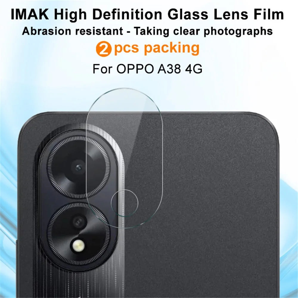 IMAK 2Pcs  /  Set For Oppo A38 4G Anti-Scratch HD Clear Phone Rear Lens Protector Camera Lens Film - 2