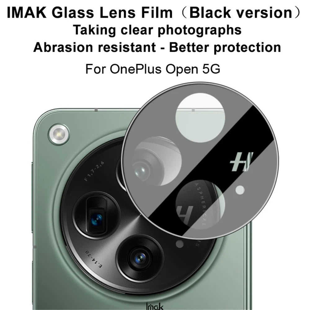 IMAK For Oppo Find N3 5G / OnePlus Open Camera Lens Protector Tempered Glass Lens Film (Black Version) - 2