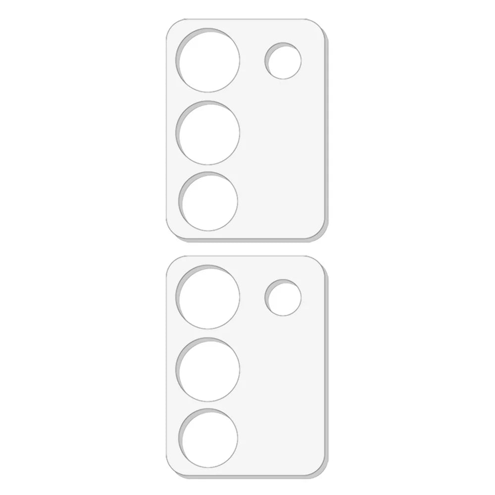 2Pcs For vivo Y200 (India) 5G / V29e (Global) 5G Phone Rear Camera Lens Protector HD Clear Tempered Glass Lens Film - 2