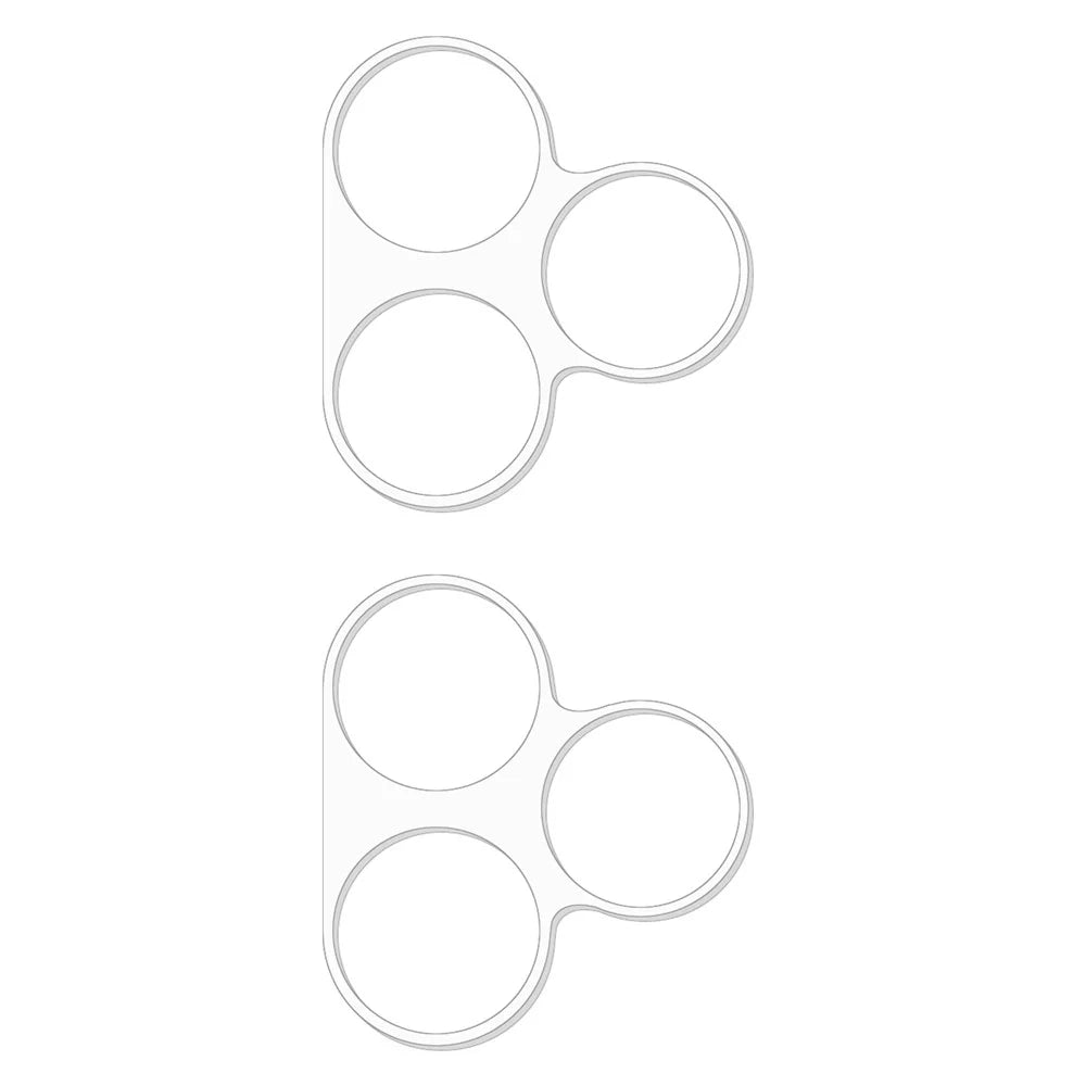 2Pcs 3D Arc Edge Lens Film for Realme C53 (India) / C51 Tempered Glass Phone Rear Lens Protector - 2