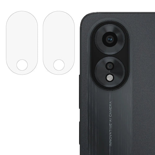 2Pcs Camera Lens Protector for Oppo A38 4G Anti-scratch Tempered Glass 2.5D Arc Edge Clear Lens Film - 1