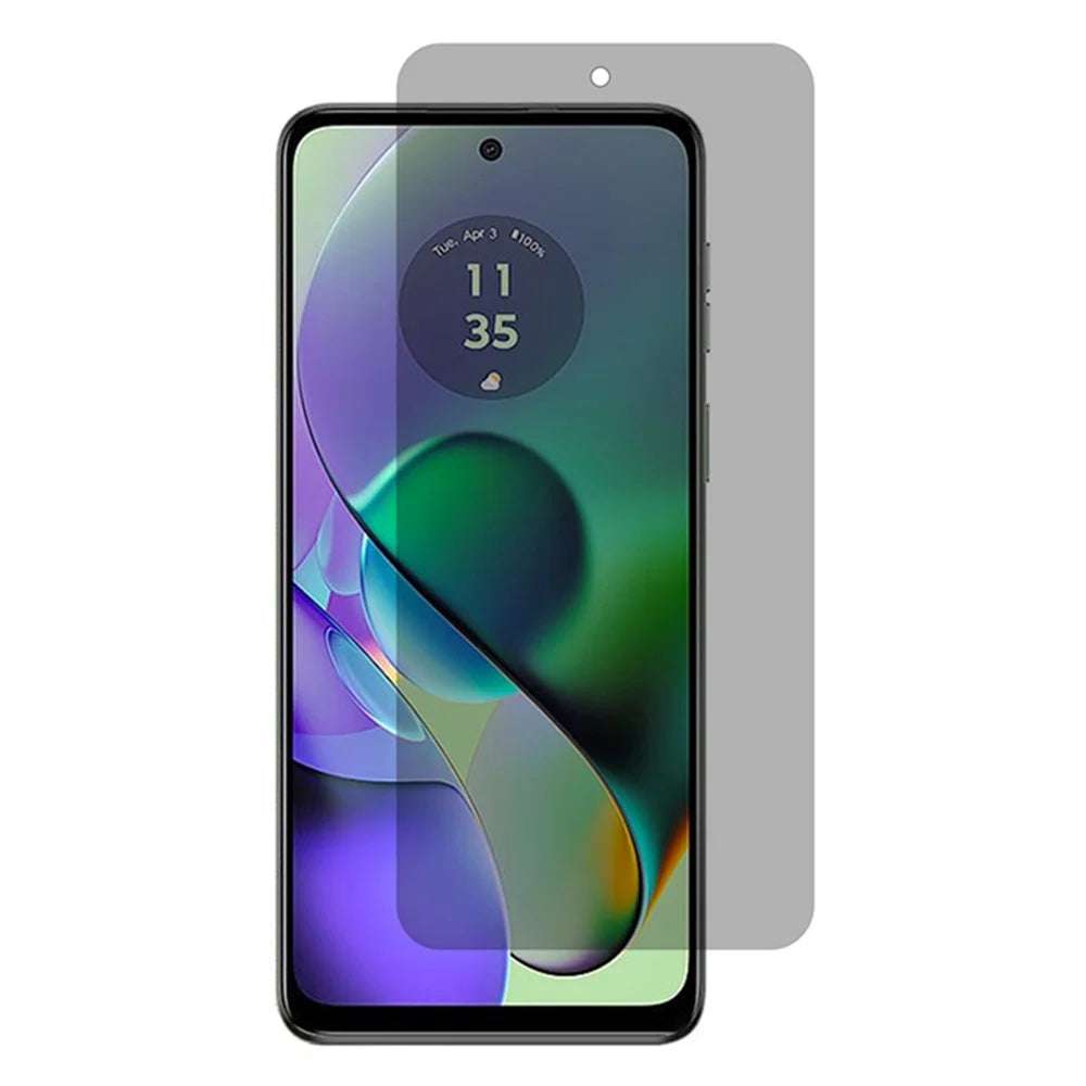 For Motorola Moto G54 5G / G14 4G  Privacy Screen Protector Full Coverage Tempered Glass Film - 1