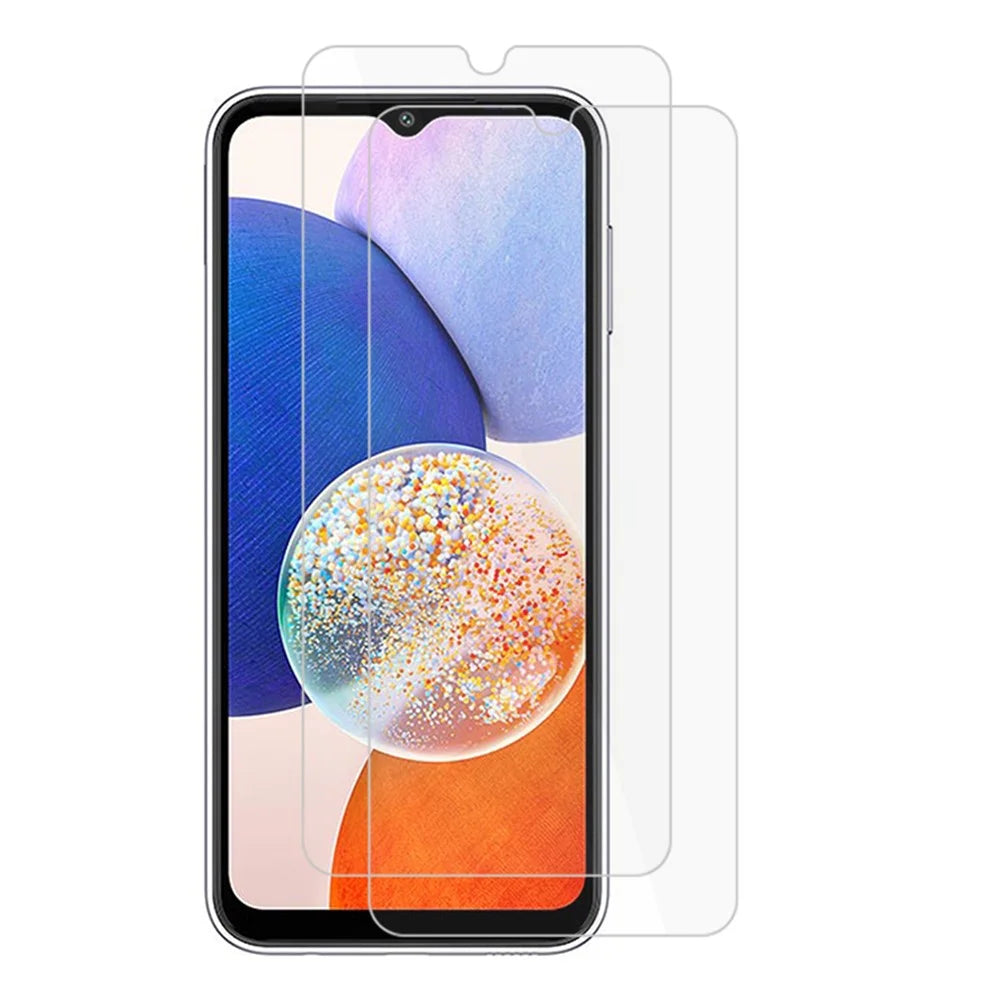 2Pcs For Samsung Galaxy A15 5G Tempered Glass Film 0.25 Arc Edge Clear Screen Protector - 1
