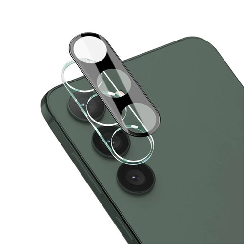 IMAK For Samsung Galaxy S24+ Camera Lens Protector HD Clear Tempered Glass Lens Film + Acrylic Lens Cap (Black Version) - 1
