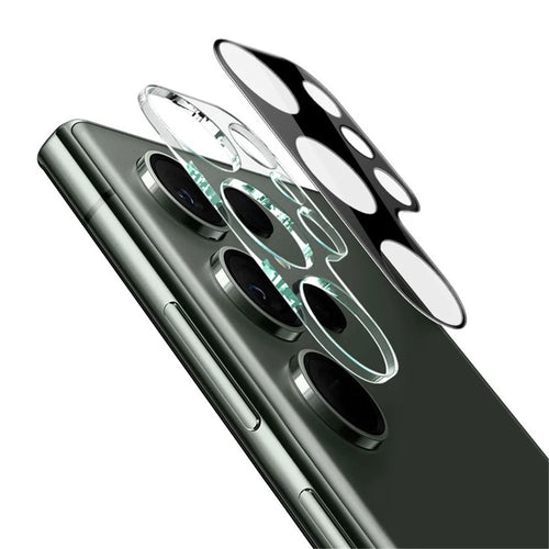 IMAK For Samsung Galaxy S24 Ultra Camera Lens Protector Acrylic Lens Cap + Tempered Glass HD Lens Film (Black Version) - 1