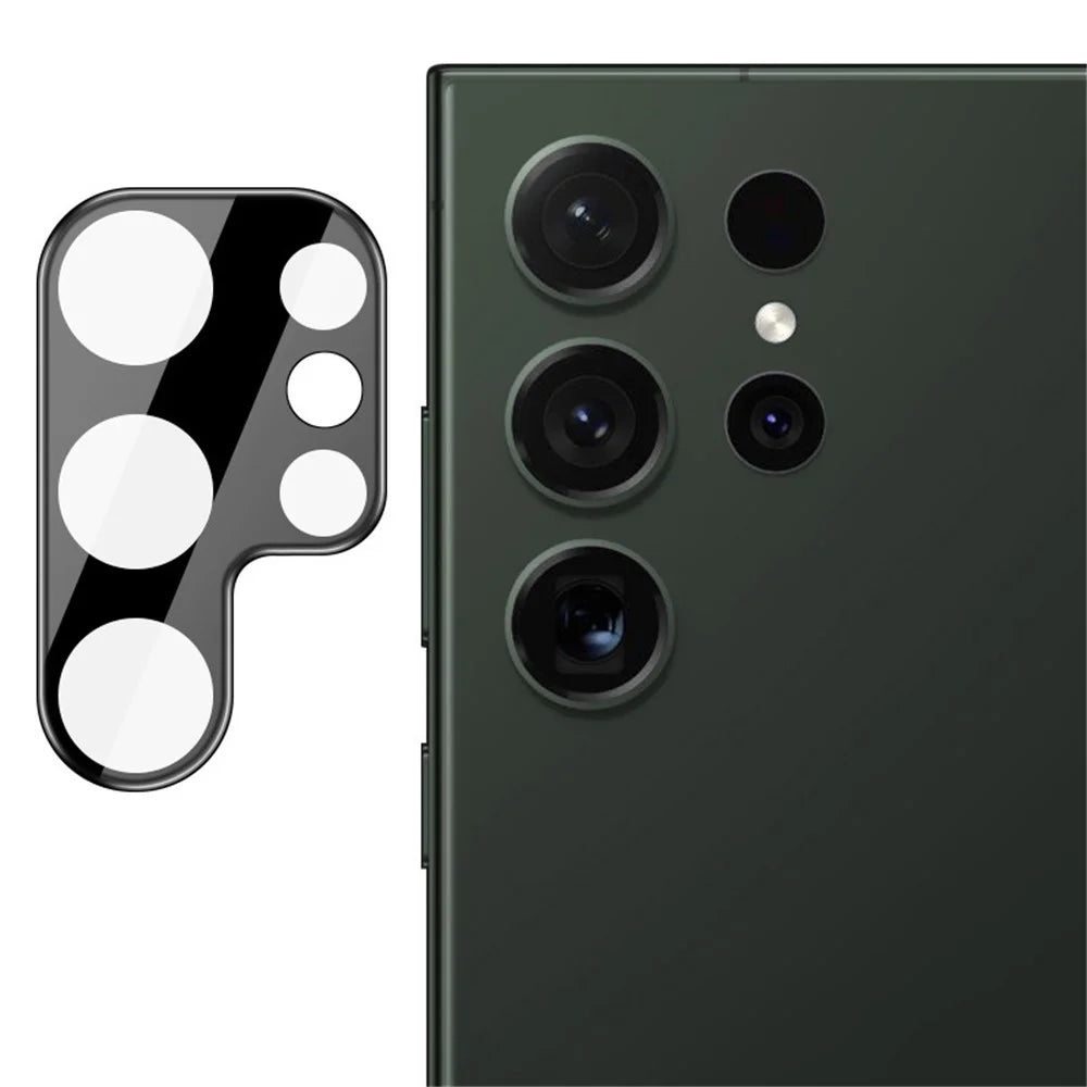 IMAK For Samsung Galaxy S24 Ultra Camera Lens Protector Acrylic Lens Cap + Tempered Glass HD Lens Film (Black Version) - 5
