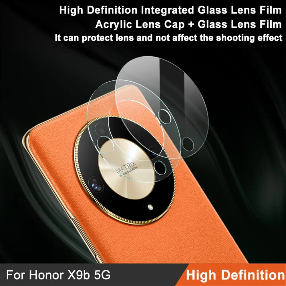 IMAK Camera Lens Protector for Honor X9b 5G / Magic6 Lite 5G Tempered Glass + Acrylic Lens Cap Integrated Lens Film - 2