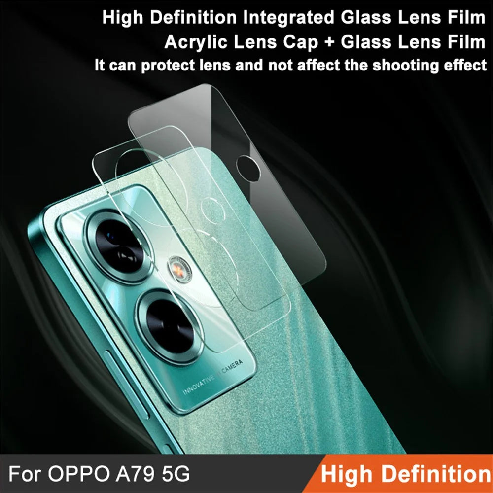 IMAK for Oppo A79 5G / A2 5G Integrated Tempered Glass Lens Protector + Acrylic Lens Cap Rear Camera Lens Film - 2