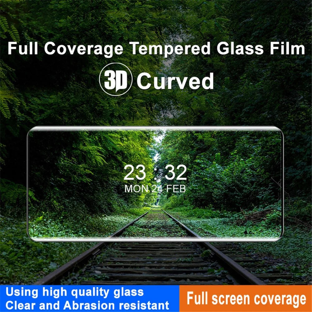 IMAK For vivo iQOO 12 Pro 5G 3D Curved Full Screen Protector Anti-explosion Tempered Glass Film - 3