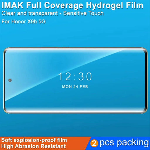IMAK 2Pcs / Set Hydrogel Film III for Honor X9b 5G / Magic6 Lite 5G / X50 5G TPU Screen Protector High Definition Anti-scratch Film - 2