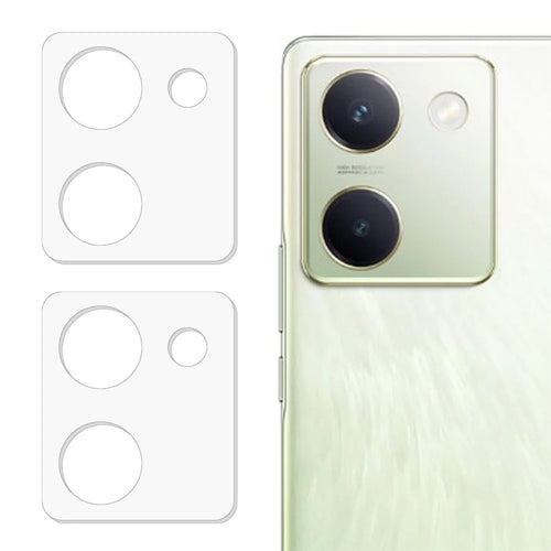 2Pcs For vivo Y100 5G / Y200 Pro 5G Camera Lens Protector 3D Arc Edge Tempered Glass Lens Film - 1