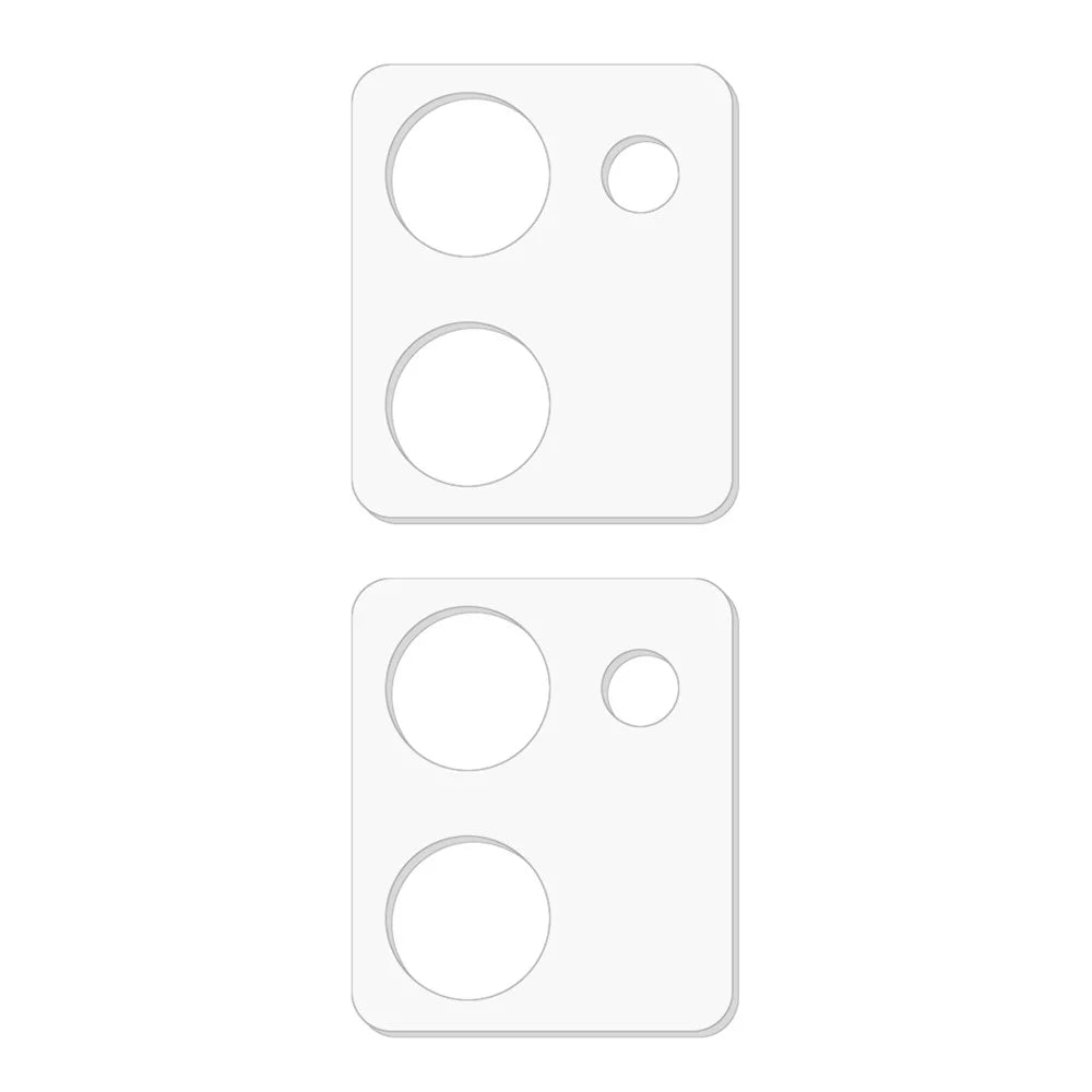 2Pcs For vivo Y100 5G / Y200 Pro 5G Camera Lens Protector 3D Arc Edge Tempered Glass Lens Film - 2