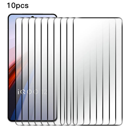 RURIHAI 10Pcs For vivo iQOO 12 5G 2.5D 0.26mm Screen Protector Explosion-proof HD Clear Film - 1