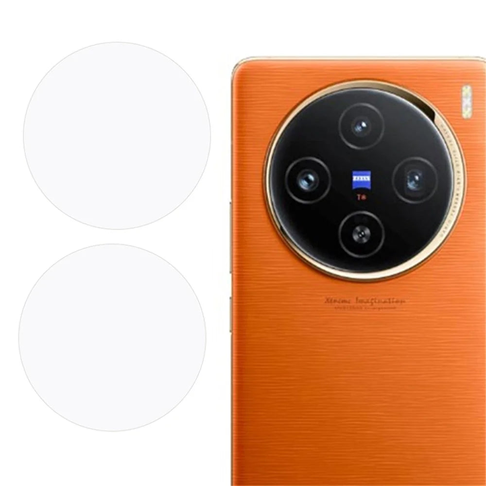2PCS For vivo X100 5G / X200s 5G Anti-Scratch Tempered Glass Clear Lens Film Camera Lens Protector 2.5D Arc Edge - 1