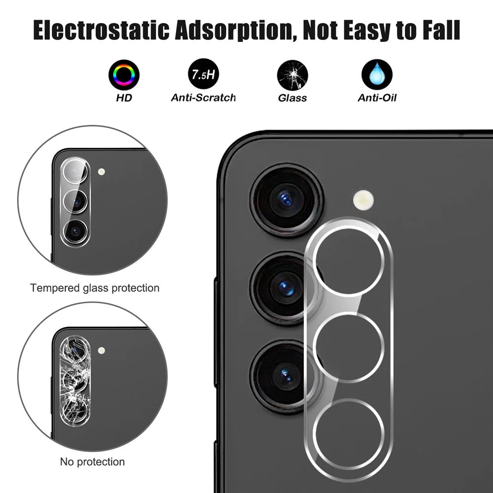 For Samsung Galaxy S24+ Tempered Glass Camera Lens Film HD Clear Lens Protector - 2