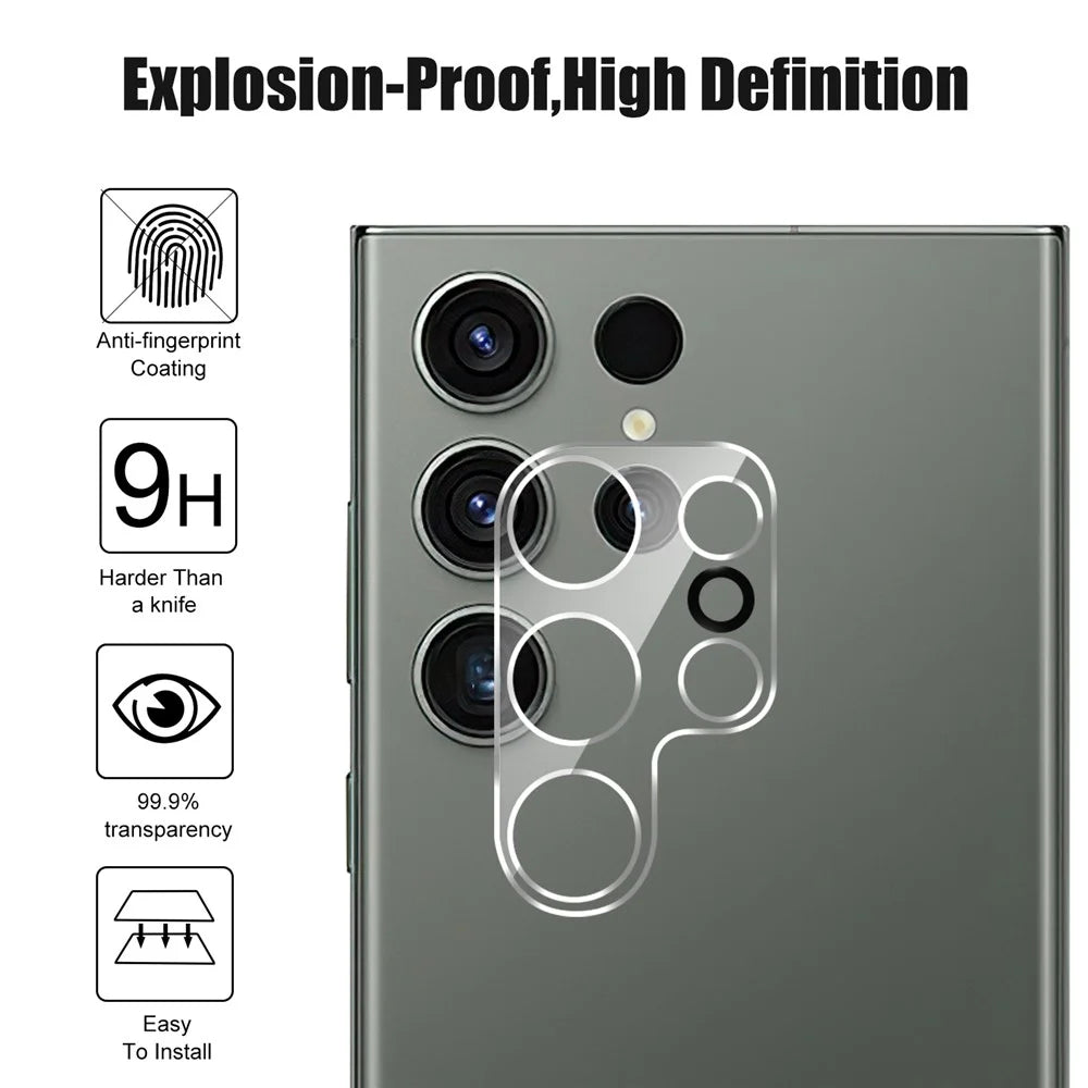 For Samsung Galaxy S24 Ultra Camera Lens Protector Tempered Glass Phone Rear Lens Film - 3