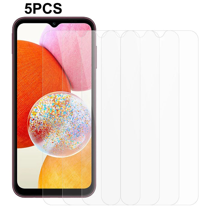 5PCS 0.3mm Tempered Glass Film For Samsung Galaxy A15 4G Screen Protector with 2.5D Arc Edge - 1