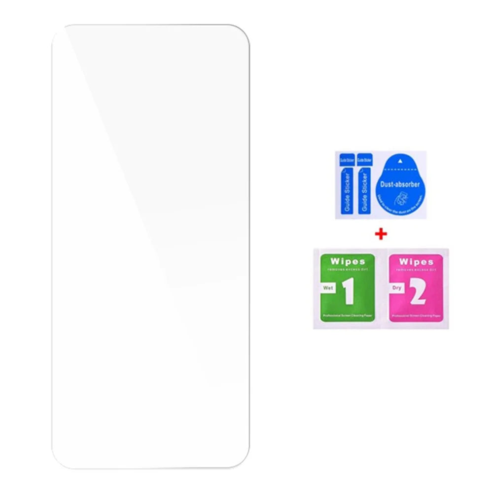 50Pcs for Realme GT5 Pro 5G Tempered Glass Ultra Clear Phone Screen Protector (No Package, with Wipes Set, Dust-absorber, Guide Sticker) - 2