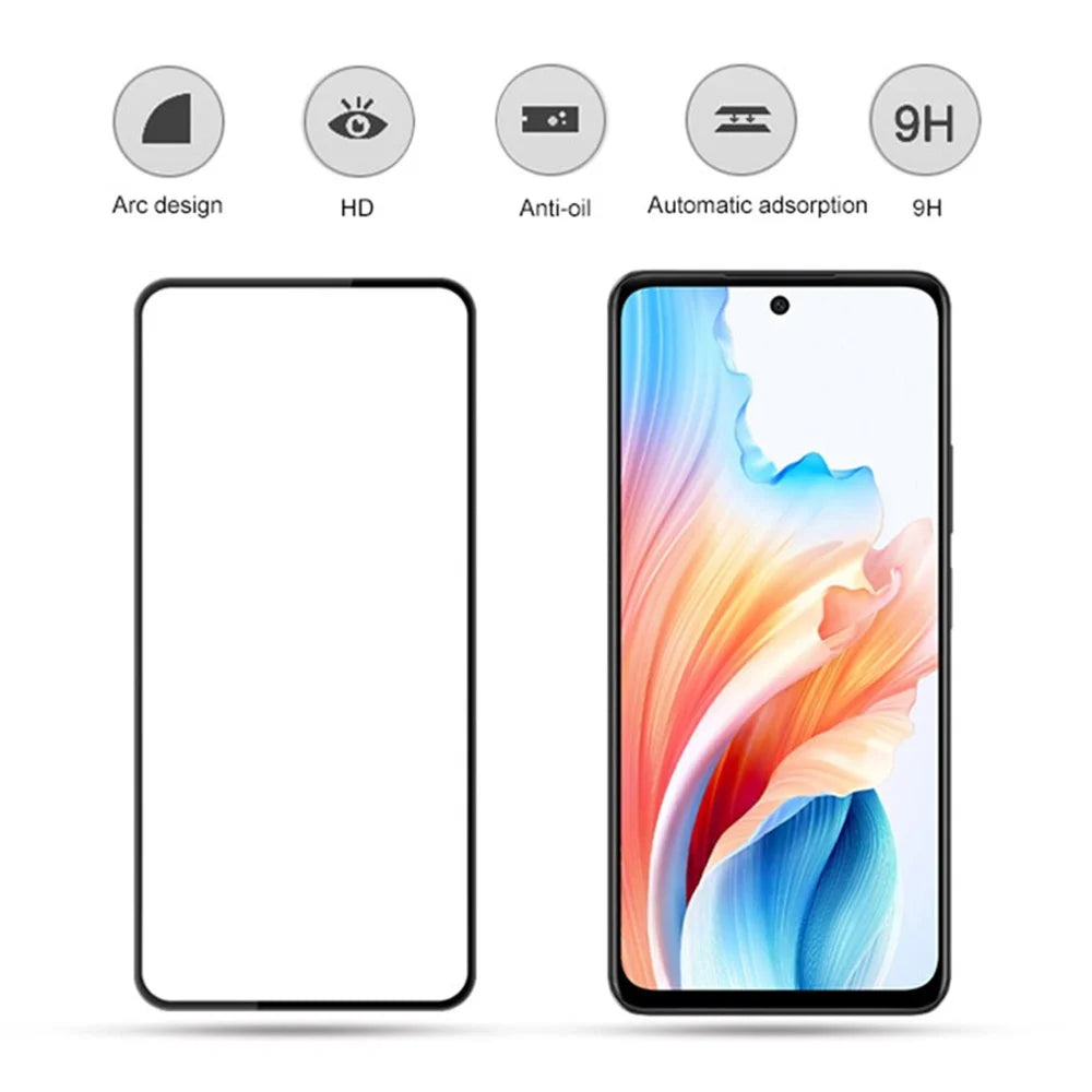MOCOLO For Oppo A79 5G / A2 5G  Screen Protector Tempered Glass Touch Sensitive Film - Black - 2