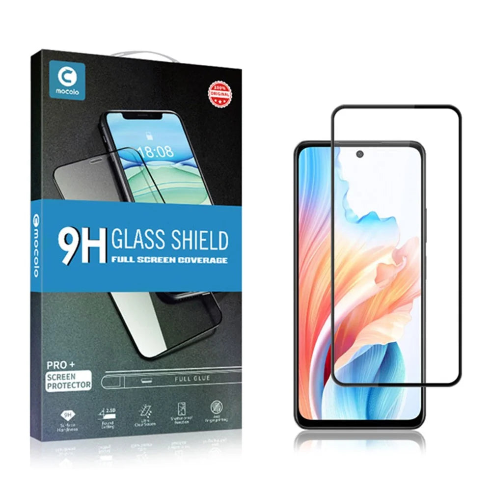 MOCOLO For Oppo A79 5G / A2 5G  Screen Protector Tempered Glass Touch Sensitive Film - Black - 7