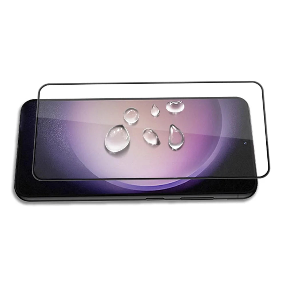MOCOLO For Samsung Galaxy S25 / S24 Full Screen Protector Full Glue Tempered Glass Film - Black - 4