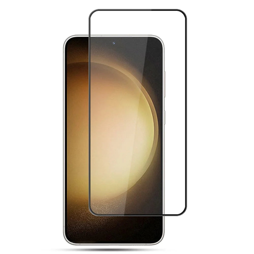 MOCOLO For Samsung Galaxy S25+ / S24+ Silk Printing Tempered Glass HD Clear Screen Protector - Black - 1