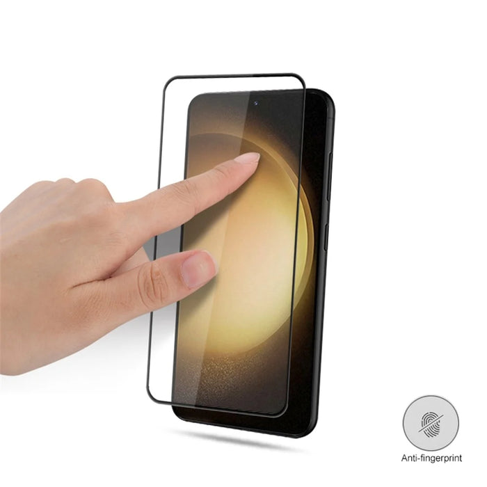 MOCOLO For Samsung Galaxy S25+ / S24+ Silk Printing Tempered Glass HD Clear Screen Protector - Black - 5