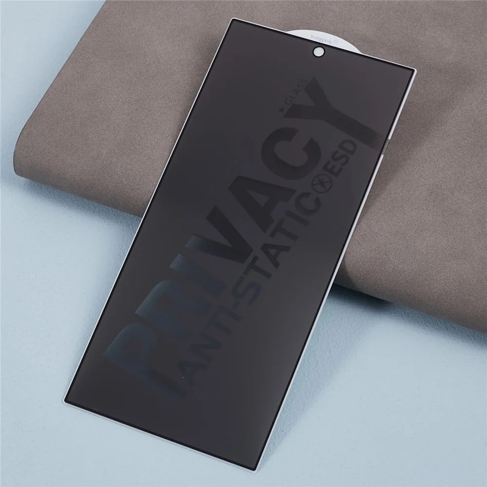 For Samsung Galaxy S24 Ultra Privacy Screen Protector Anti Shatter Tempered Glass Film (Side Glue) - 3