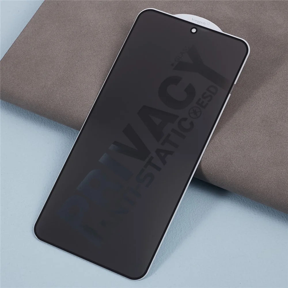For Samsung Galaxy S24 Anti-Spy Tempered Glass Film Silk Printing Screen Protector (Side Glue) - 3