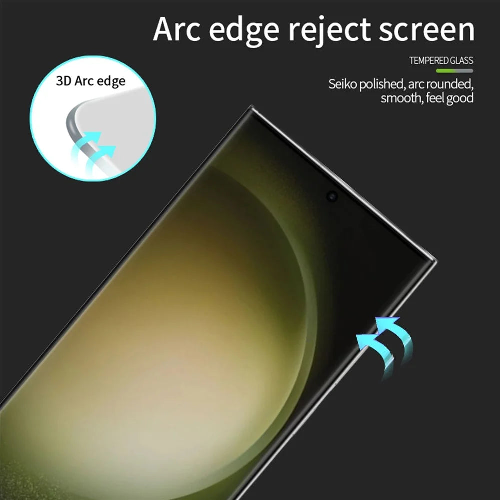 PINWUYO For Samsung Galaxy S24 Ultra Screen Protector Full Glue 3D Hot Bending Tempered Glass Film - 6