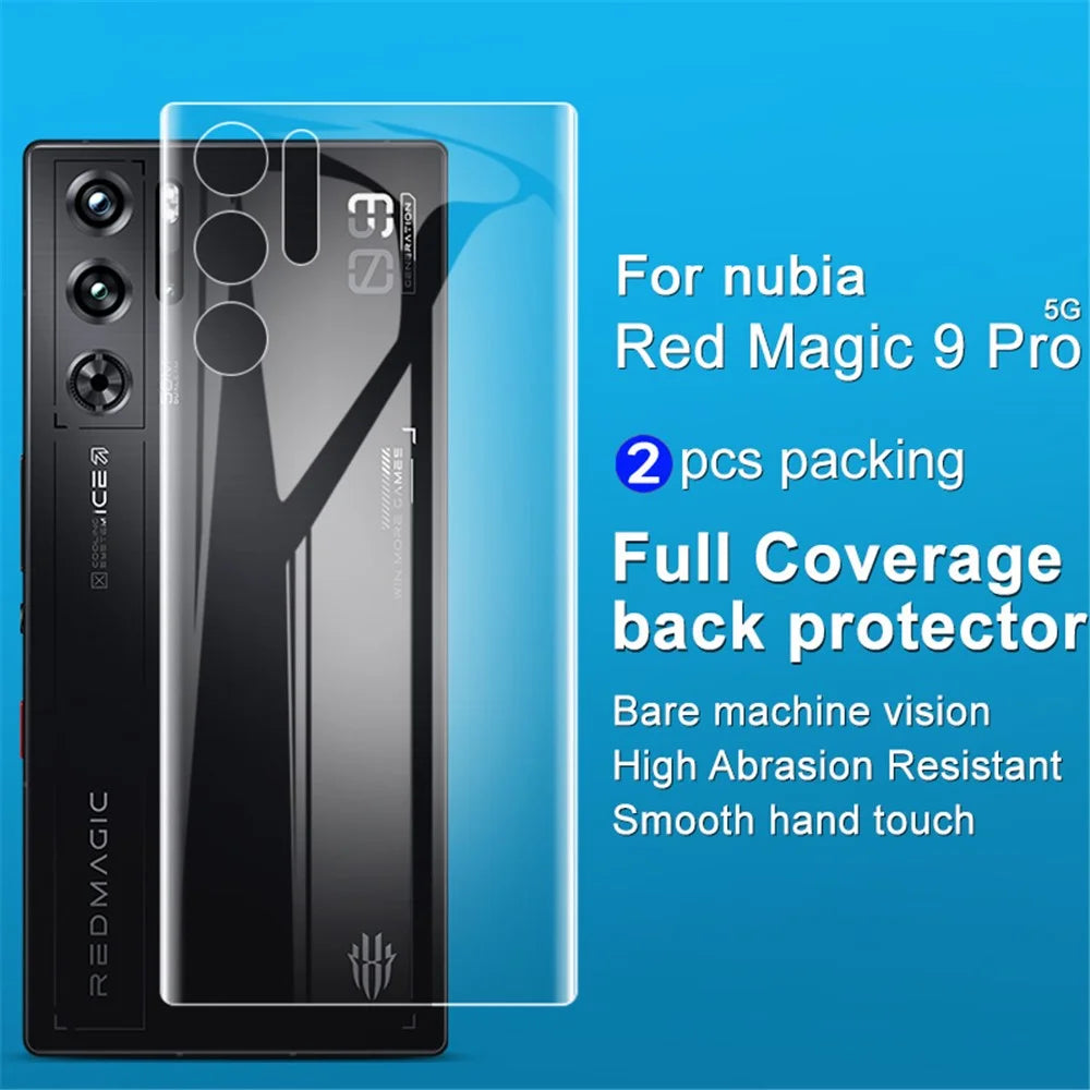 IMAK 2Pcs / Set Hydrogel Film III for ZTE nubia Red Magic 9 Pro 5G / 9 Pro+ 5G Back Protector Self-Healing TPU Back Film - 2