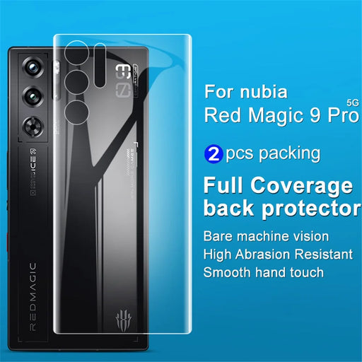 IMAK 2Pcs / Set Hydrogel Film III for ZTE nubia Red Magic 9 Pro 5G / 9 Pro+ 5G Back Protector Self-Healing TPU Back Film - 2