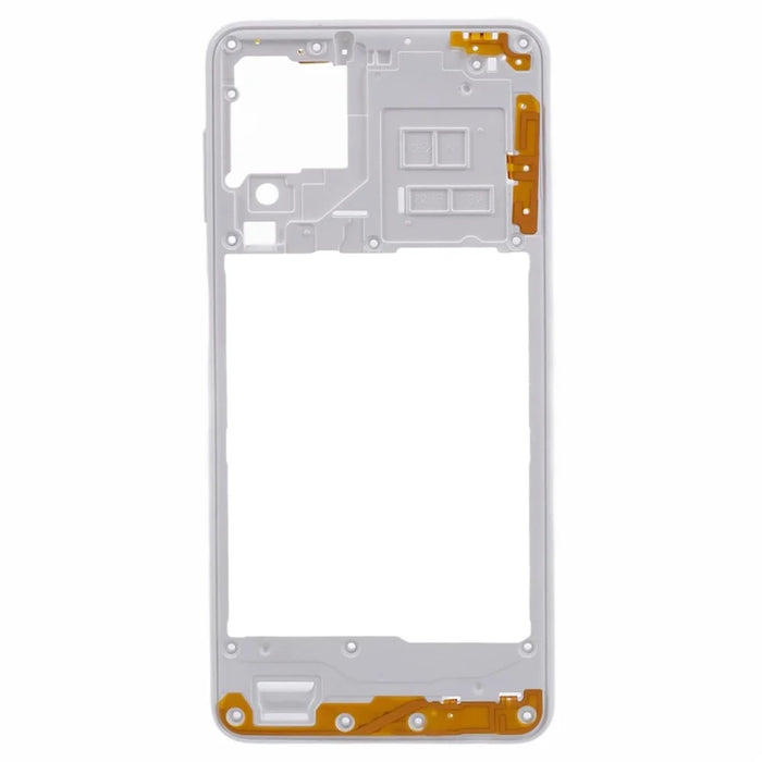 For Samsung Galaxy A22 4G (EU Version) Middle Plate Frame Mobile Phone Replacement Part (without Logo) - White - 2