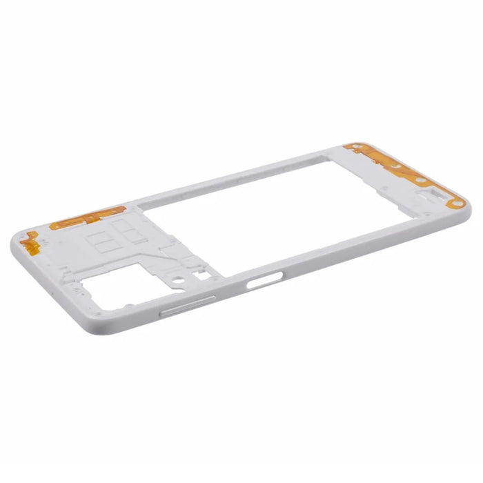 For Samsung Galaxy A22 4G (EU Version) Middle Plate Frame Mobile Phone Replacement Part (without Logo) - White - 4
