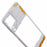 For Samsung Galaxy A22 4G (EU Version) Middle Plate Frame Mobile Phone Replacement Part (without Logo) - White - 6