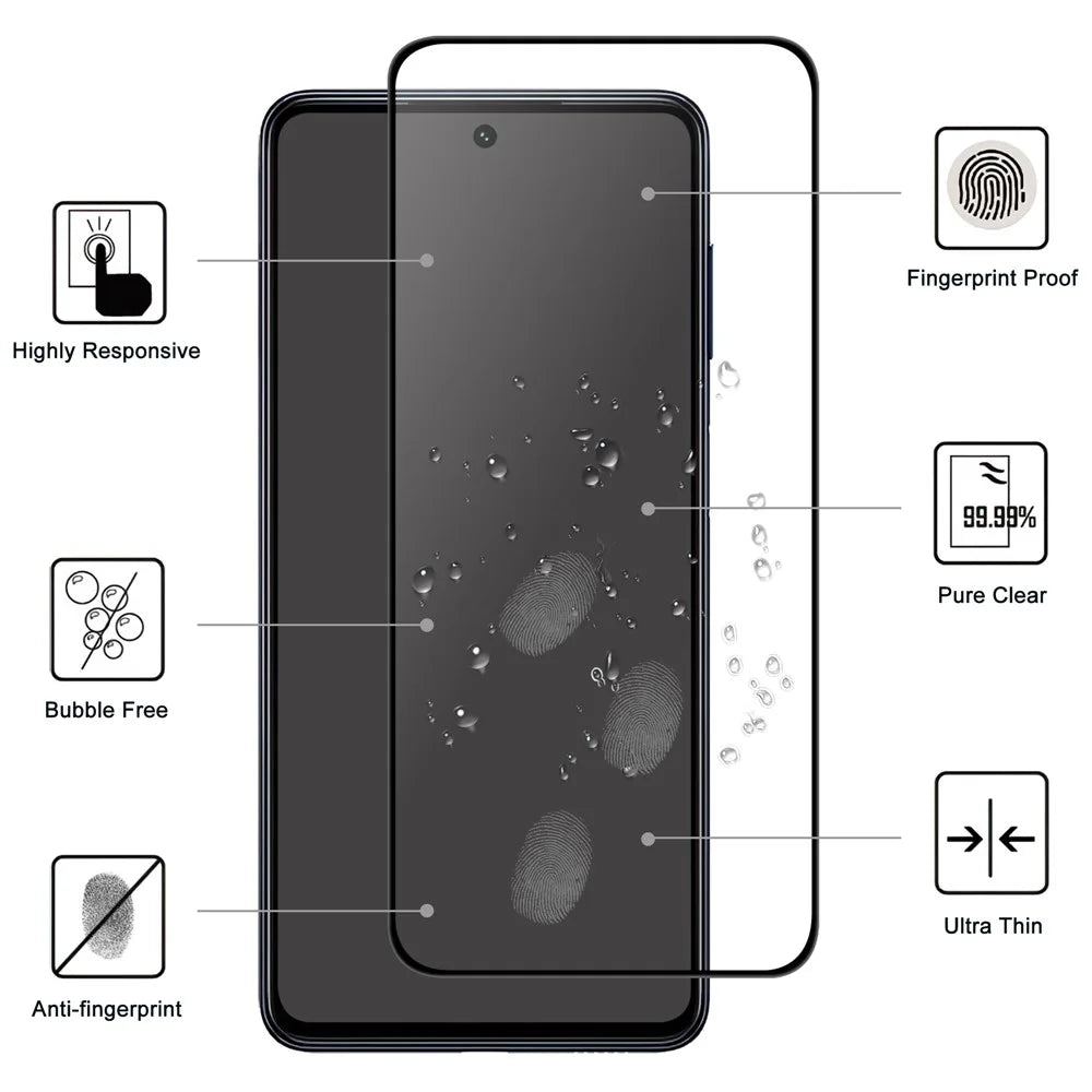 For Samsung Galaxy S24 Ultra AGC Tempered Glass with Black Edge Full Glue Full Coverage Screen Protector - 2