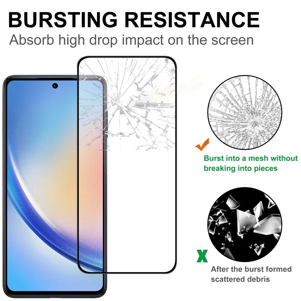 For Samsung Galaxy S24 Ultra AGC Tempered Glass with Black Edge Full Glue Full Coverage Screen Protector - 4