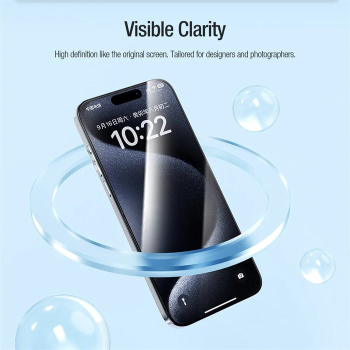 NILLKIN 2Pcs for iPhone 15 Pro EZ SET Series AGC Glass Ultra Clear Screen Protector - 7