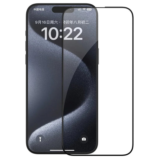 NILLKIN EZ SET Series AGC Glass Film for iPhone 15 Pro Max Front Screen Protector - 1