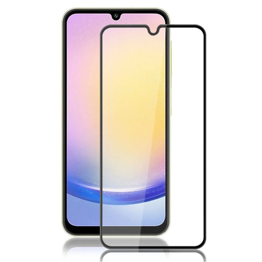 MOCOLO For Samsung Galaxy A25 5G (Global) (161.0 x 76.5 x 8.3mm) Full Screen Protector HD Clear Silk Printing Tempered Glass Film - Black - 1