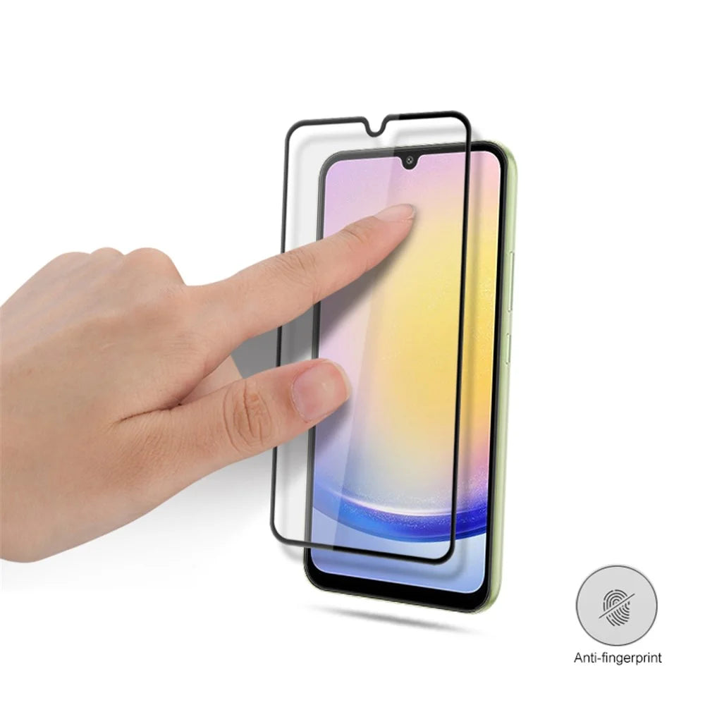 MOCOLO For Samsung Galaxy A25 5G (Global) (161.0 x 76.5 x 8.3mm) Full Screen Protector HD Clear Silk Printing Tempered Glass Film - Black - 7