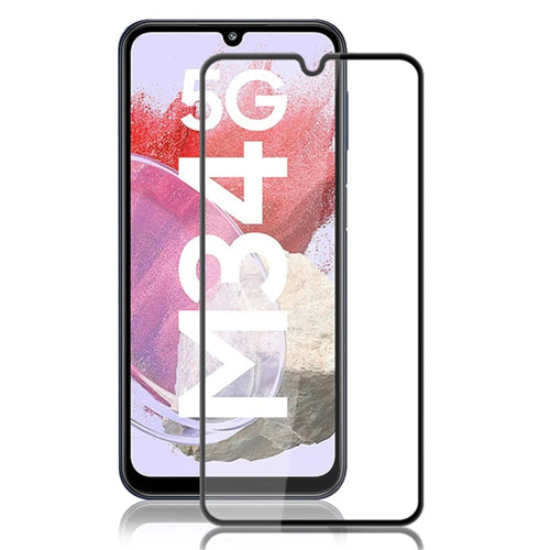 MOCOLO For Samsung Galaxy M34 5G / F34 5G Tempered Glass Film 9H Full Glue Screen Protector - Black - 1
