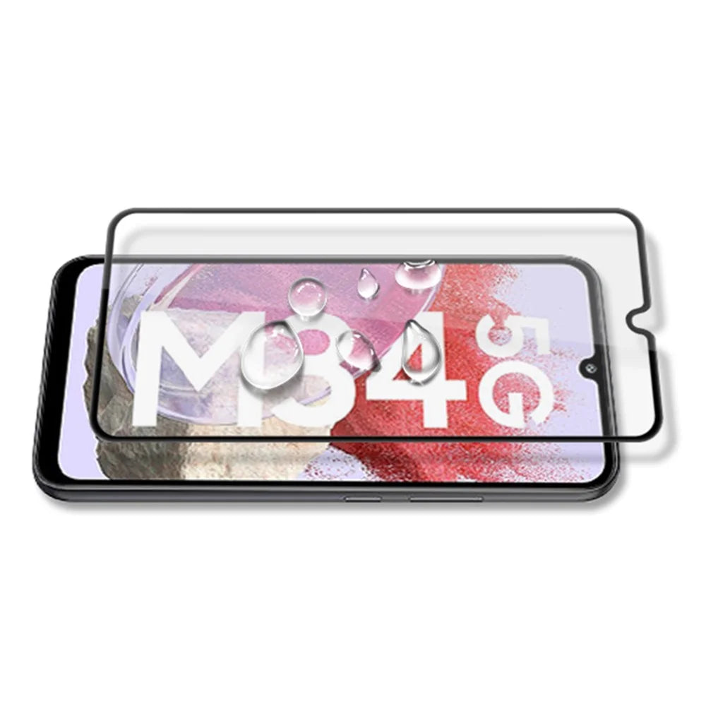 MOCOLO For Samsung Galaxy M34 5G / F34 5G Tempered Glass Film 9H Full Glue Screen Protector - Black - 5