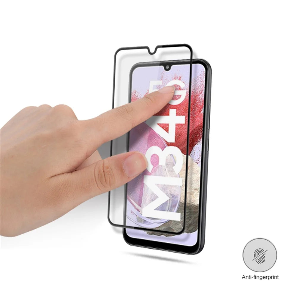 MOCOLO For Samsung Galaxy M34 5G / F34 5G Tempered Glass Film 9H Full Glue Screen Protector - Black - 6